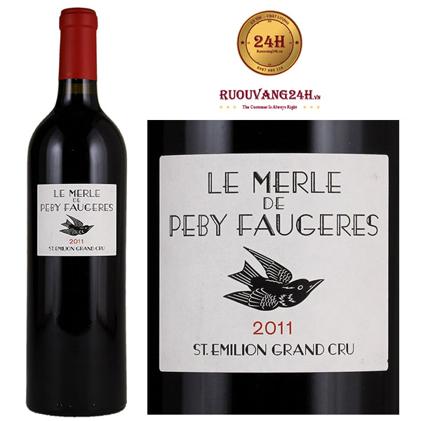 Rượu Vang Le Merle De Peby Faugeres Grand Cru