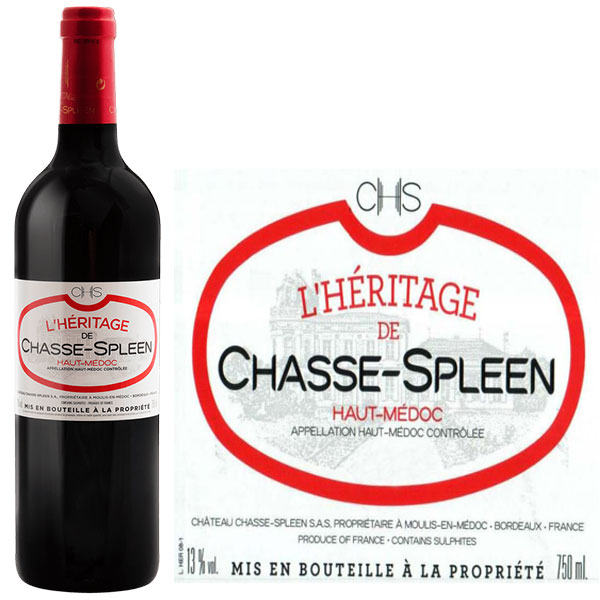 Rượu Vang L’Heritage De Chasse Spleen