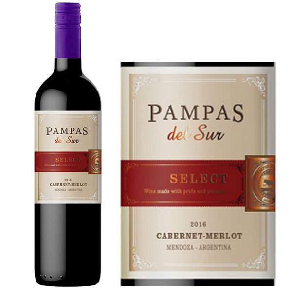 Rượu Vang Pampas Del Sur Select Cabernet - Merlot