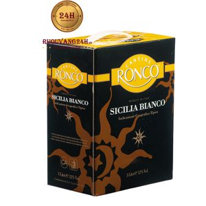 Rượu Vang Bịch Ronco Sicilia Bianco