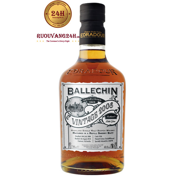 Rượu Ballechin 2008 Single Malt Scotch Whisky
