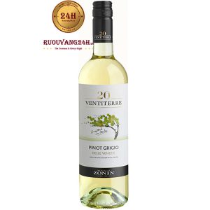 Rượu Vang Zonin 20 Ventiterre Pinot Grigio