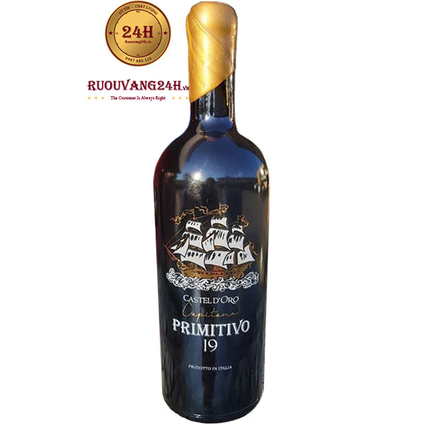 Rượu Vang Capetana Primitivo Castel D’oro 19 Độ