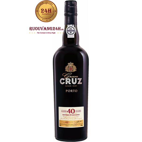 Rượu Vang Porto CRUZ Gran 40 Years Old