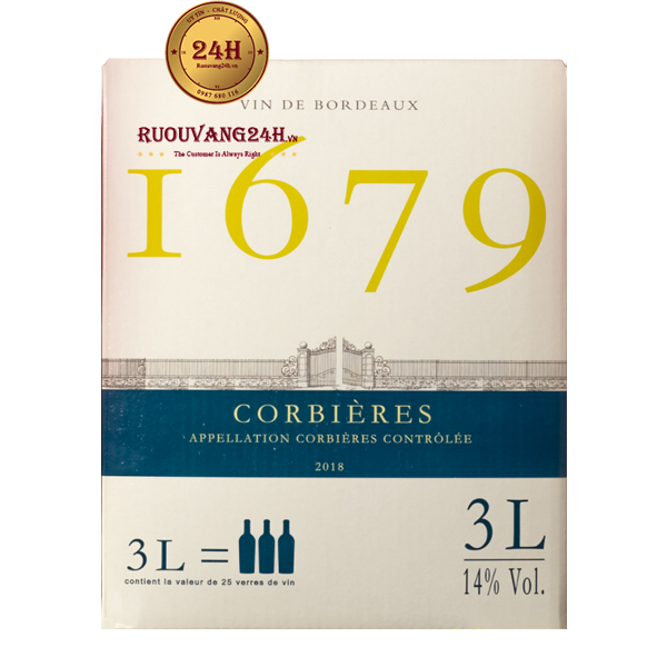 Rượu Vang Bịch 1679 Corbieres