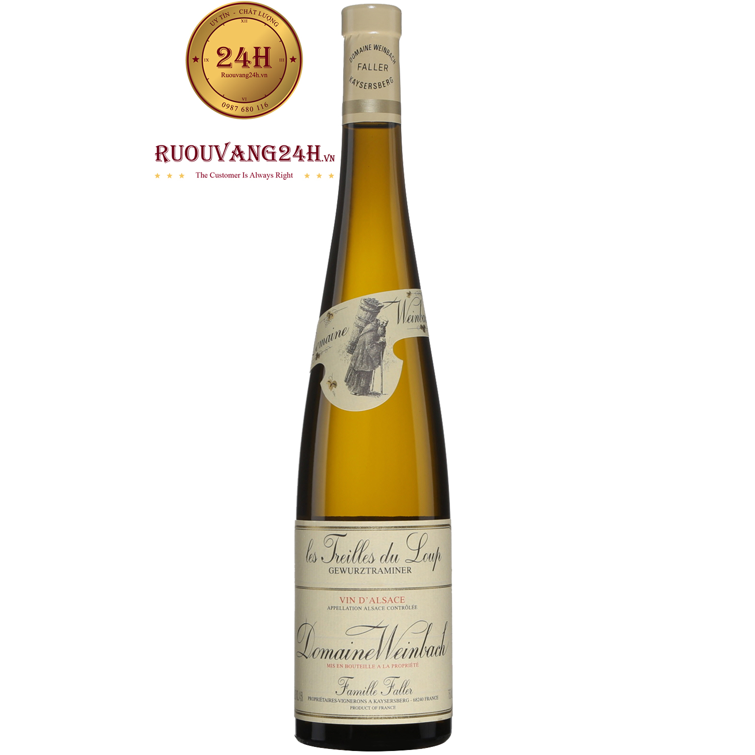 Rượu Vang Domaine Weinbach Gewurtztraminer Les Treilles Du Loup