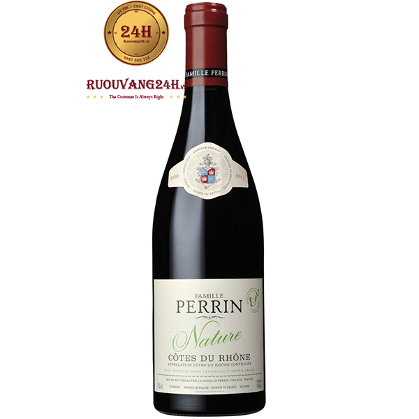 Rượu Vang Famille Perrin Nature Côtes Du Rhône Rouge