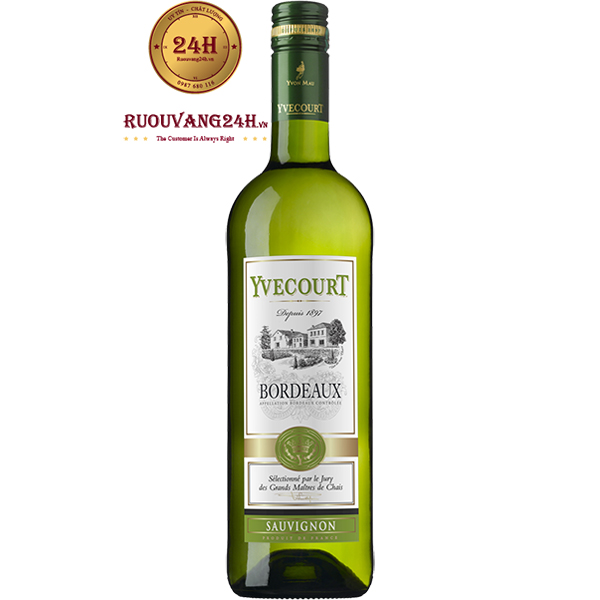 Rượu Vang Yvecourt Bordeaux Sauvignon Blanc