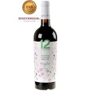 Rượu Vang 12 E Mezzo Primitivo Puglia Organic