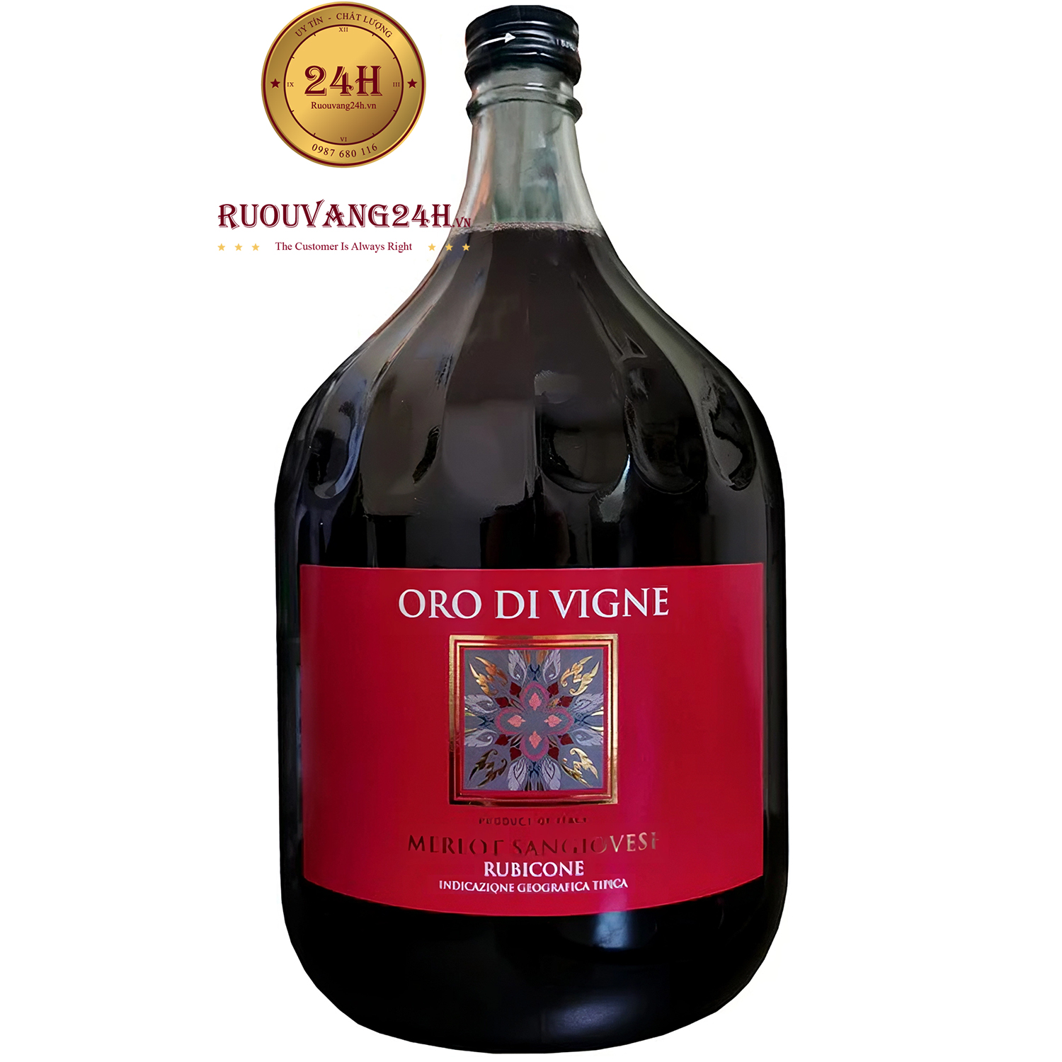 Rượu Vang Oro Di Vigne Merlot – Sangiovese Rubicone