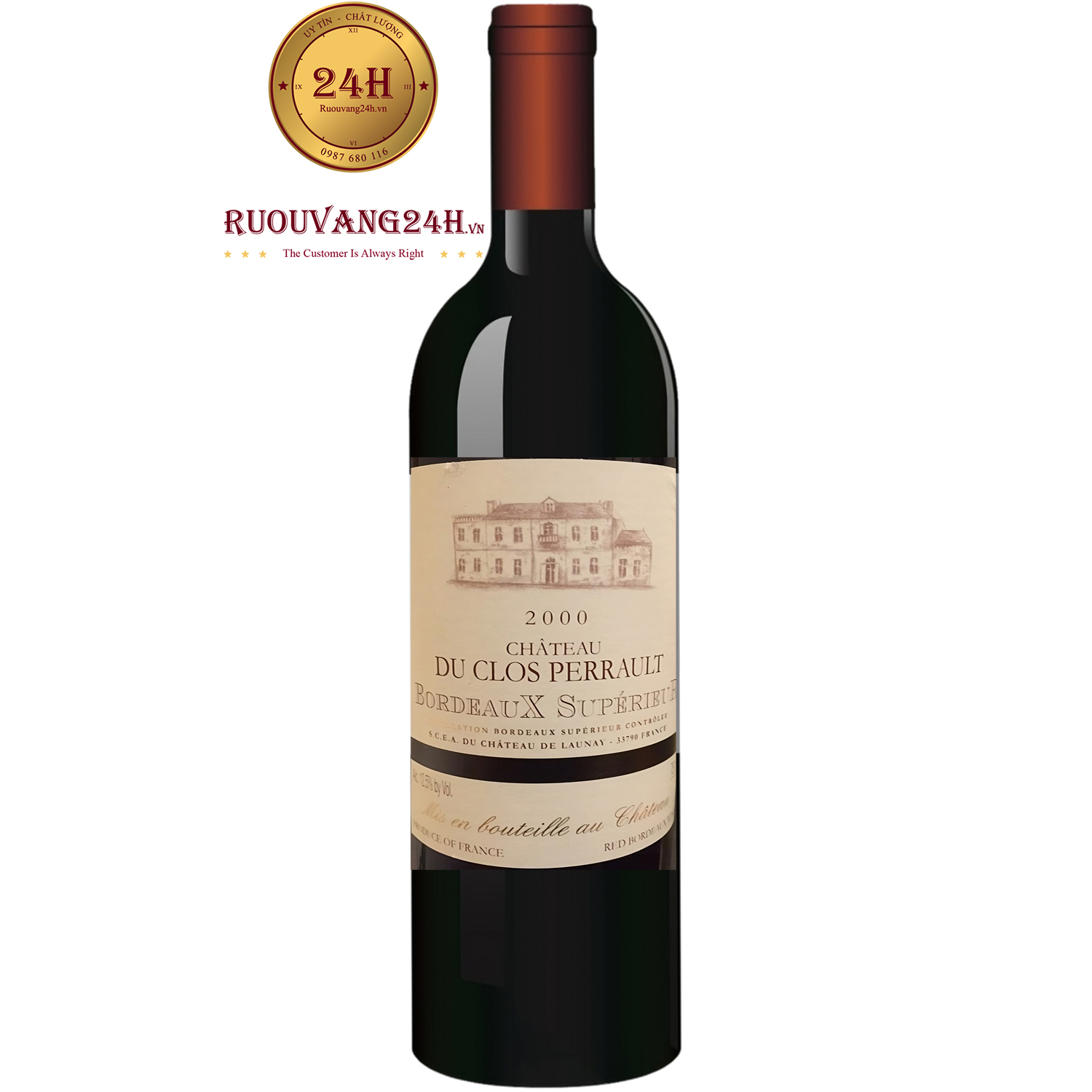 Rượu Vang Chateau Du Clos Perrault Bordeaux Superieur