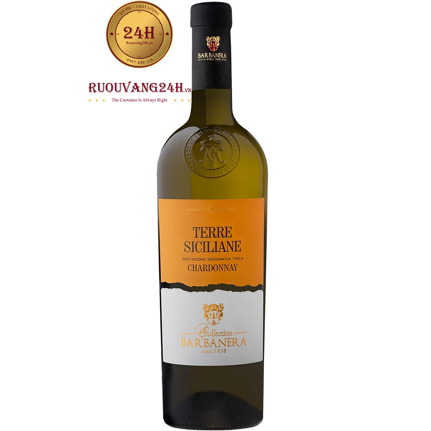 Rượu Vang Barbanera Chardonnay Terre Siciliane