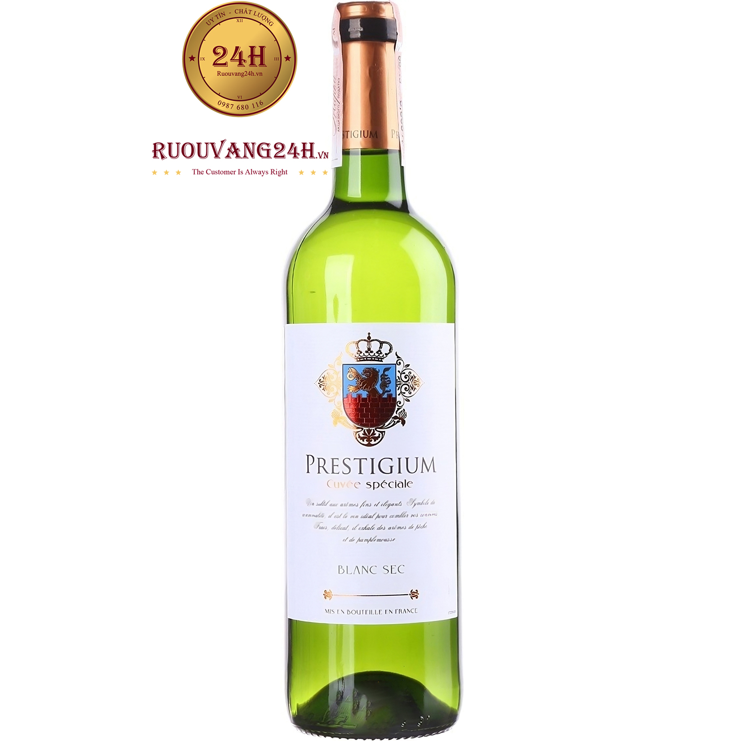 Rượu Vang Prestigium Cuvee Speciale Blanc Sec