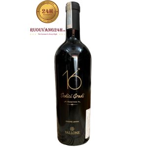 Rượu Vang Vallone Sedici Gradi Primitivo 16 Độ