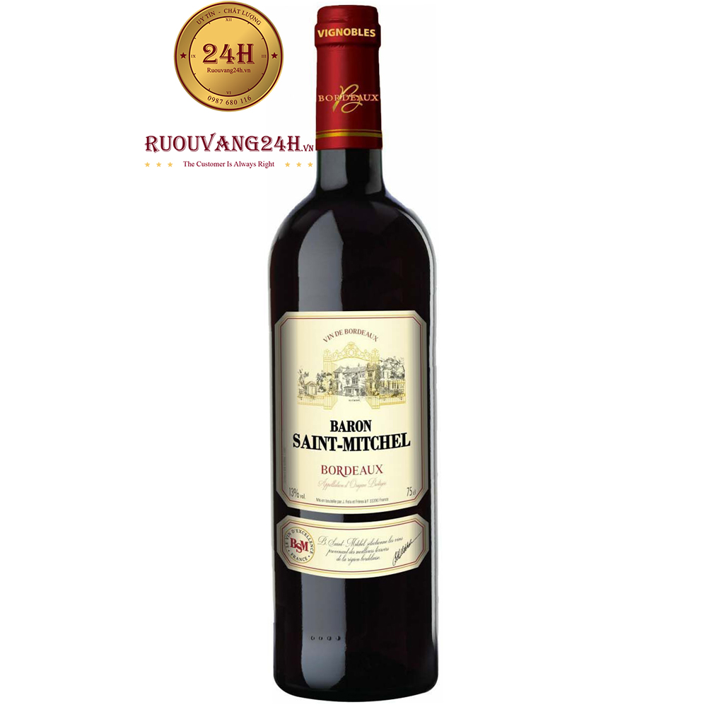 Rượu Vang Baron Saint Mitchel Bordeaux