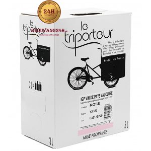 Rượu Vang Bịch Le Triporteur Rose