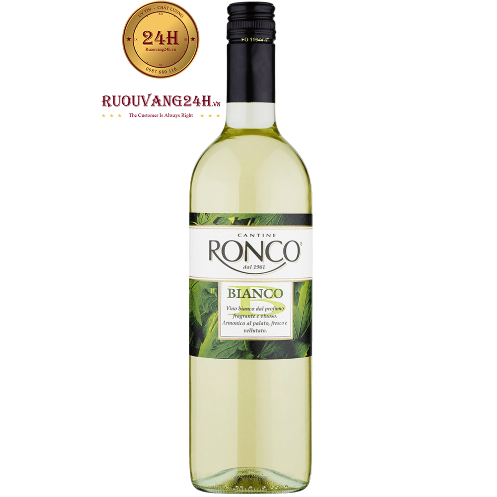 Rượu Vang Cantine Ronco Terre Siciliane Bianco