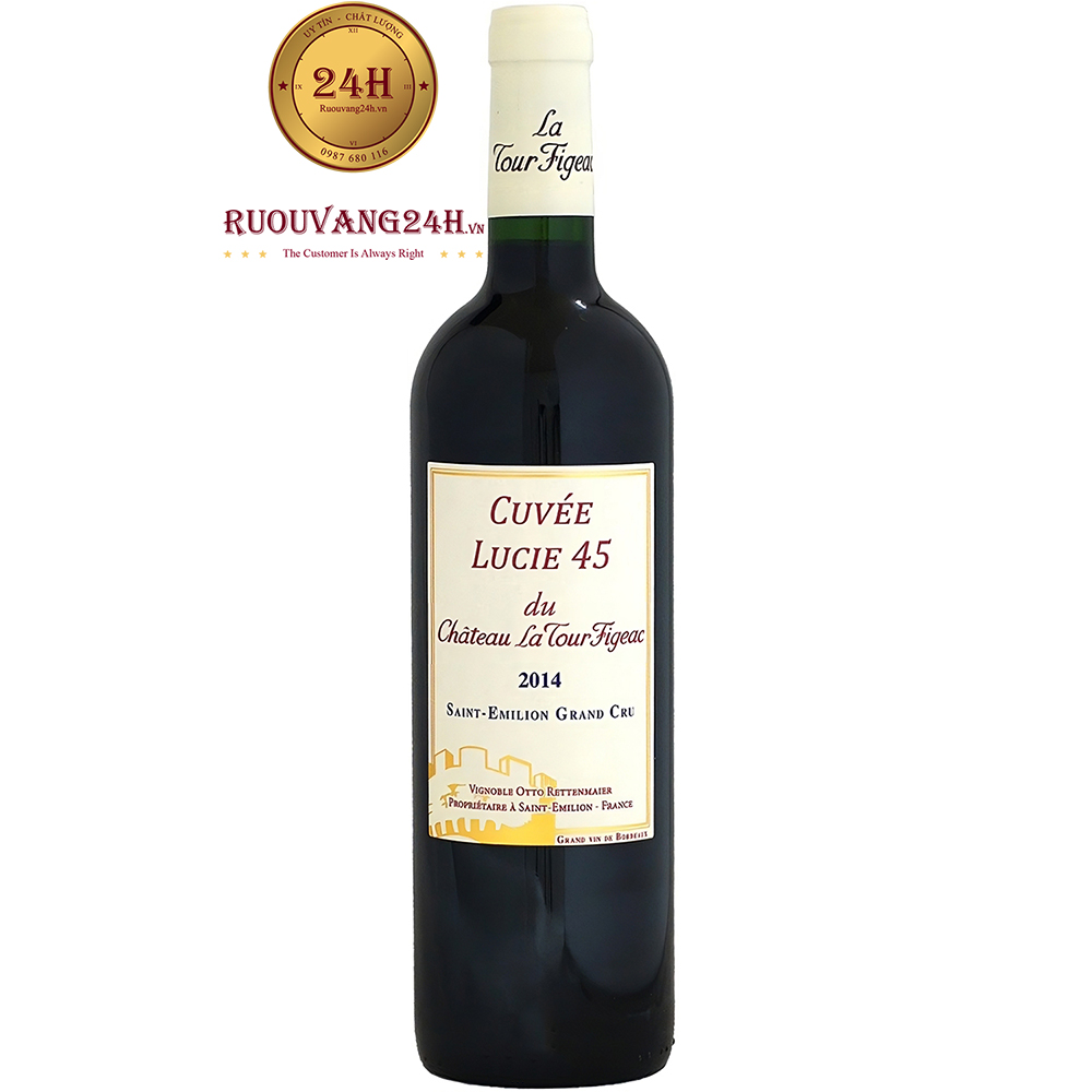 Rượu Vang Cuvee Lucie 45 Du Chateau La Tour Figeac