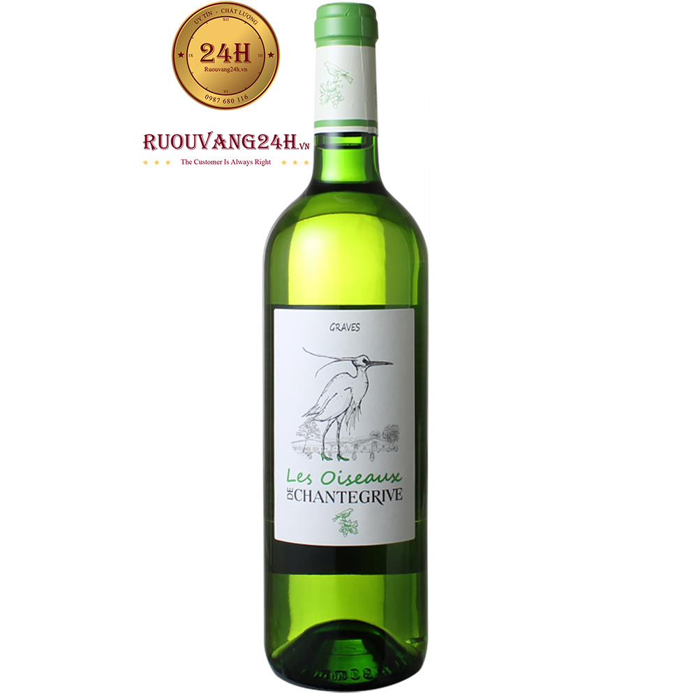 Rượu Vang Les Oiseaux De Chantegrive Blanc