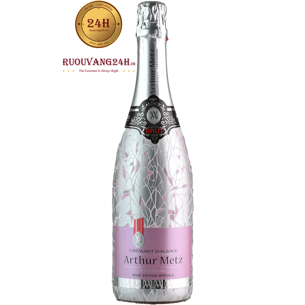 Rượu Vang Nổ Arthur Metz Cremant D’Alsace Edition Speciale Rose
