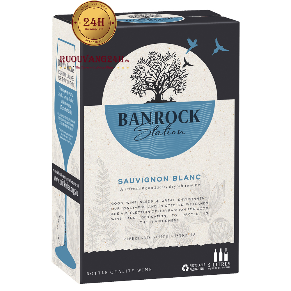 Rượu Vang Bịch Banrock Station Sauvignon Blanc