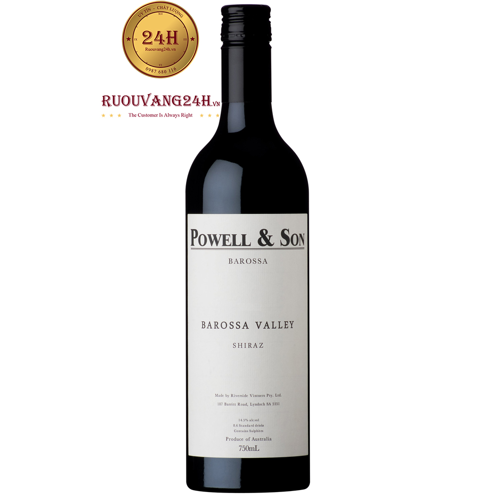 Rượu Vang Powell & Son Barossa Valley Shiraz