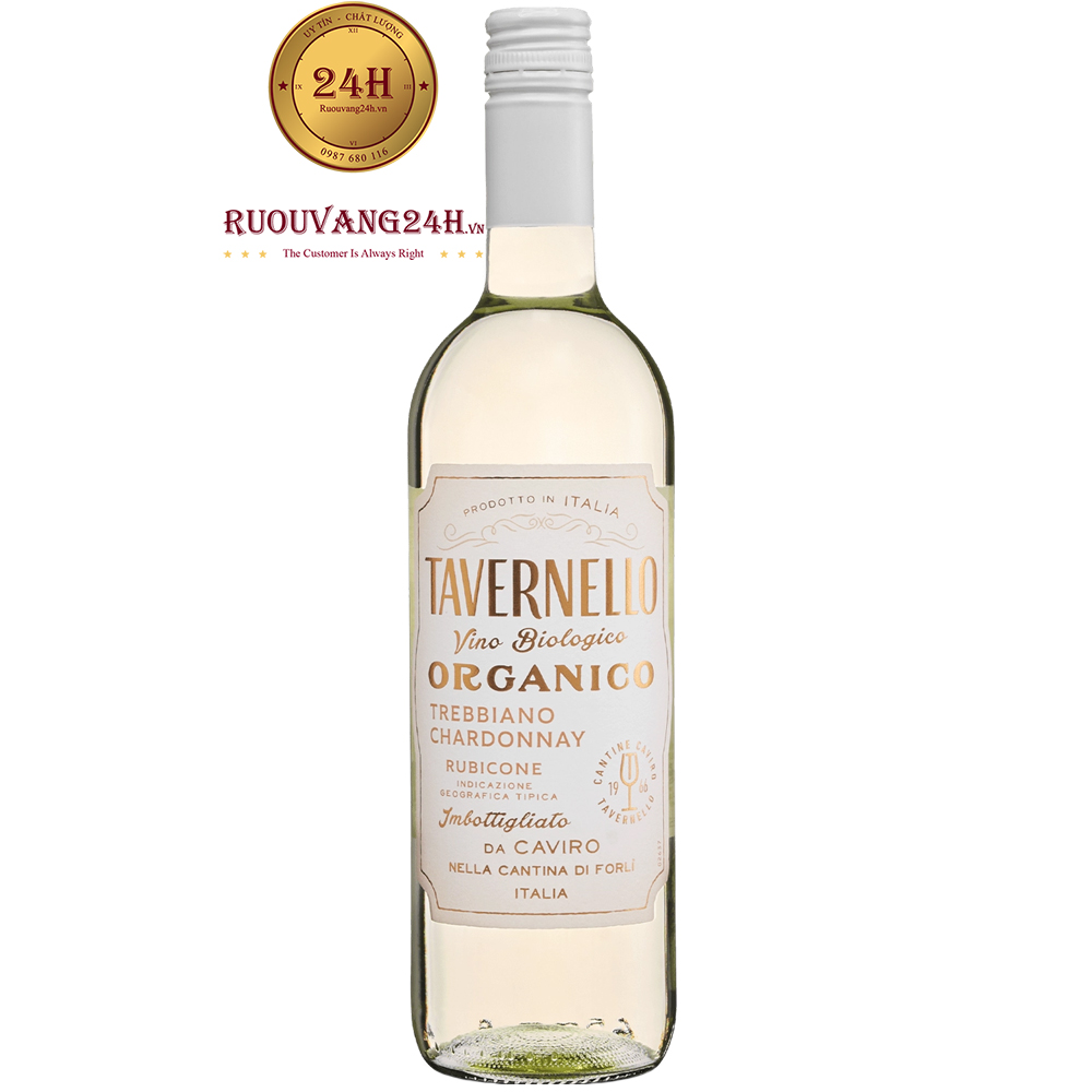 Rượu Vang Tavernello Organico Trebbiano Chardonnay Rubicone