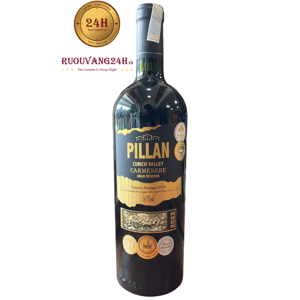 Rượu Vang Pillan Gran Reserva Carmenere