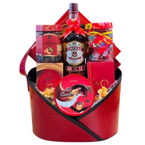 Giỏ Quà Tết Bằng Da Doanh Nghiệp Tặng Đối Tác HN 2025