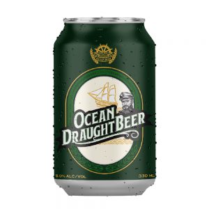Bia Lon Ocean Draught Xanh