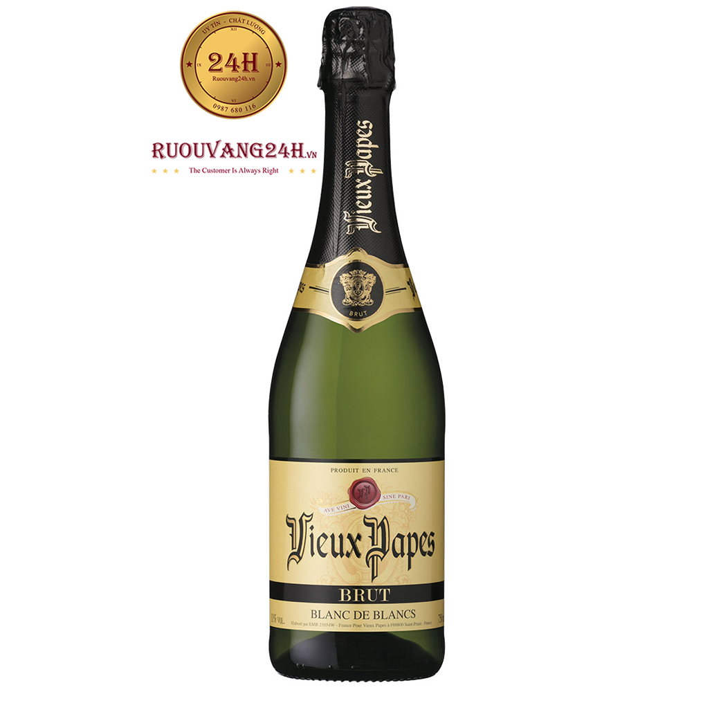 Rượu Vang Vieux Papes Blanc De Blancs Brut