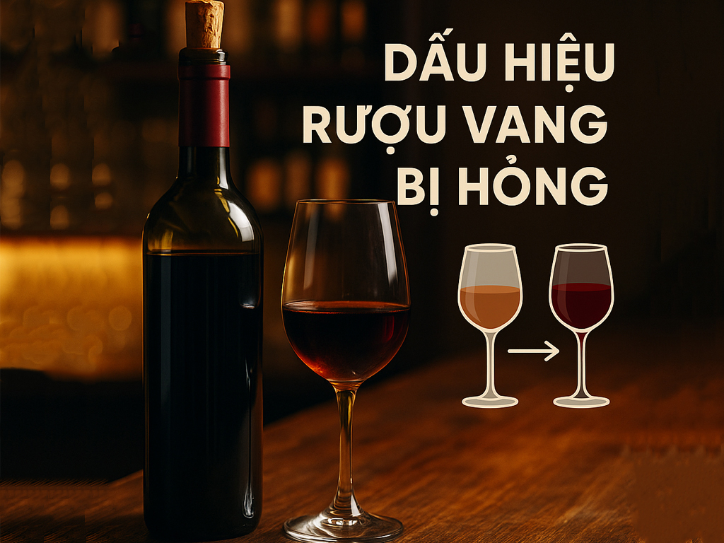 Dấu hiệu nhận biết rượu vang bị hỏng