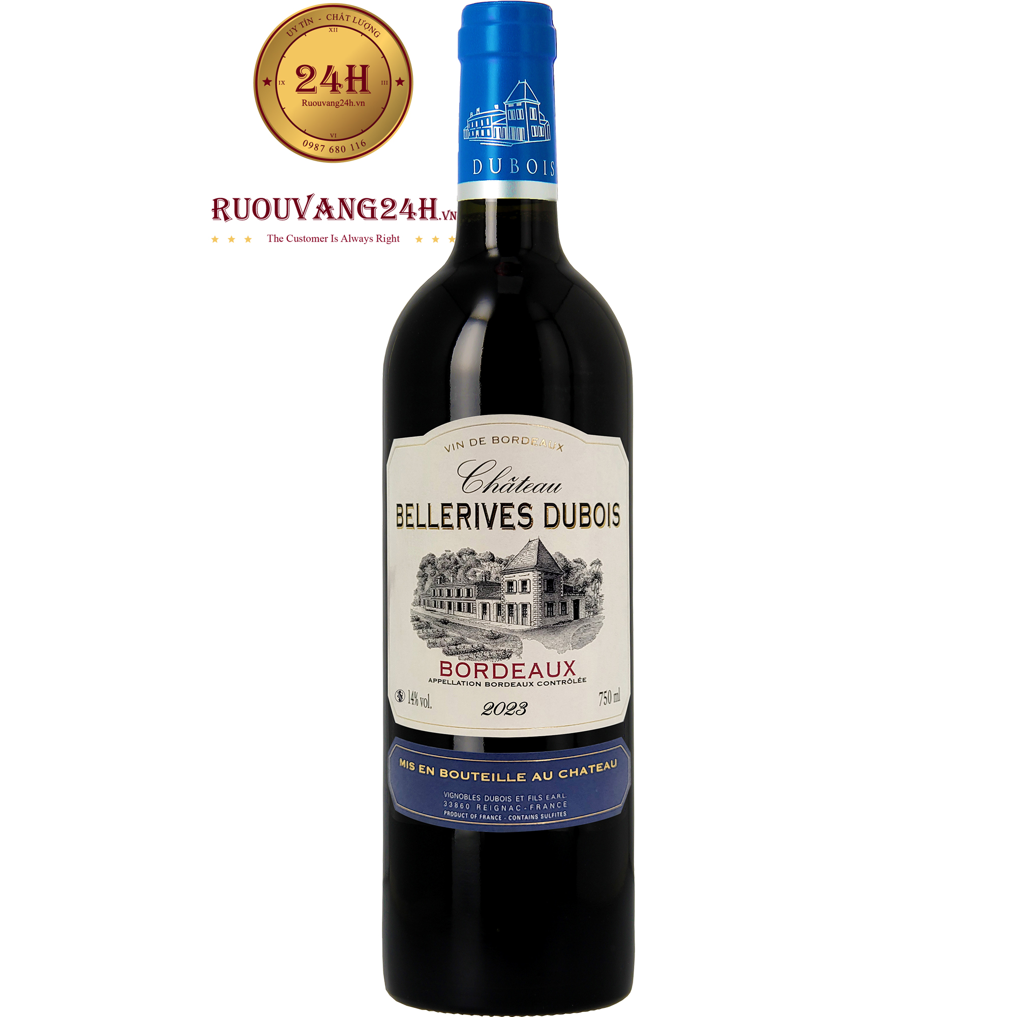 Rượu Vang Pháp Château Bellerives Dubois Bordeaux
