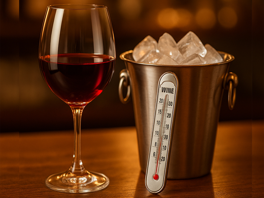 Uống rượu vang ở nhiệt độ bao nhiêu là ngon nhất