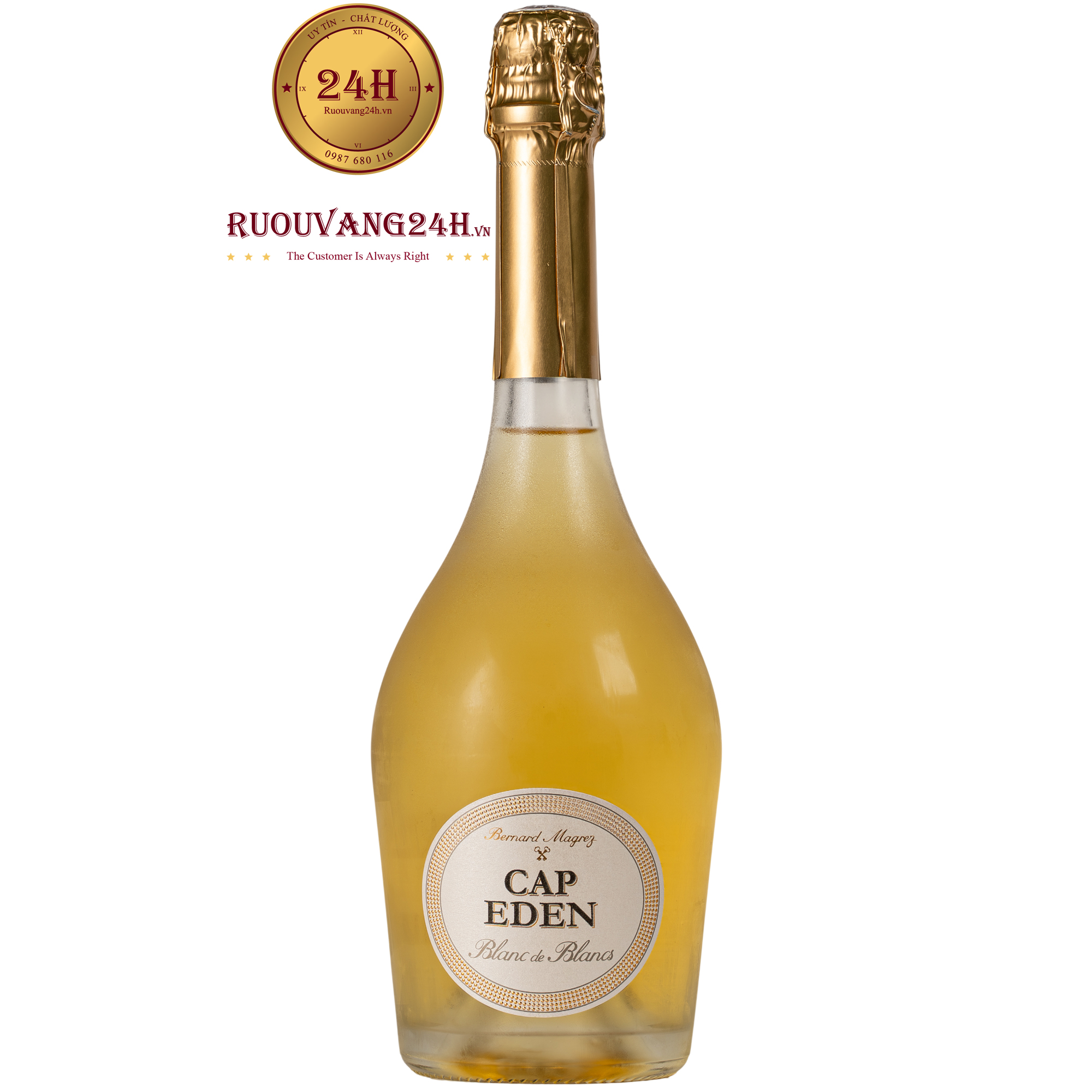 Rượu Vang Nổ Bernard Magrez Cap Eden Blanc De Blancs